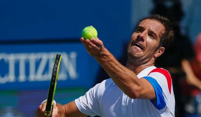 Gasquet struggled against the big-serving British youngster. Photo: AFP
