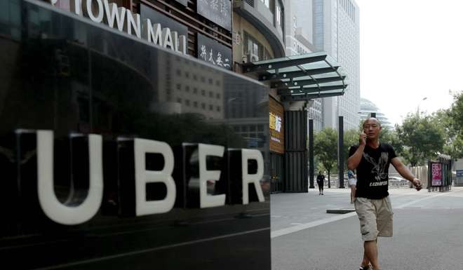 Companies like Uber Technologies have turned to non-central areas for their corporate homes. Photo: AFP