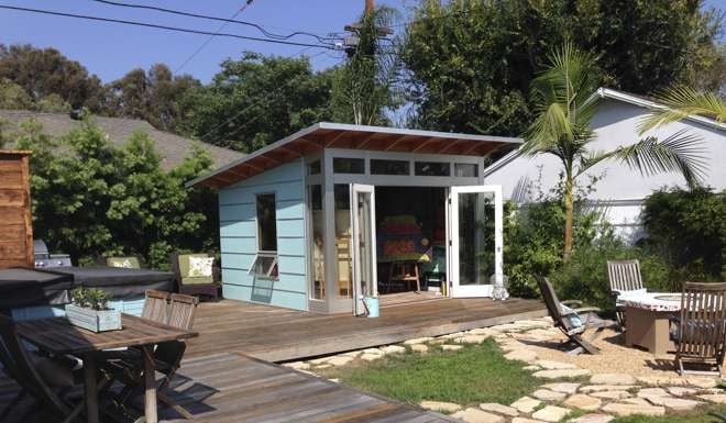 Melinda Yates, an artist in Orange County in California, built this She Shed on her property. Photo: Melinda Yates