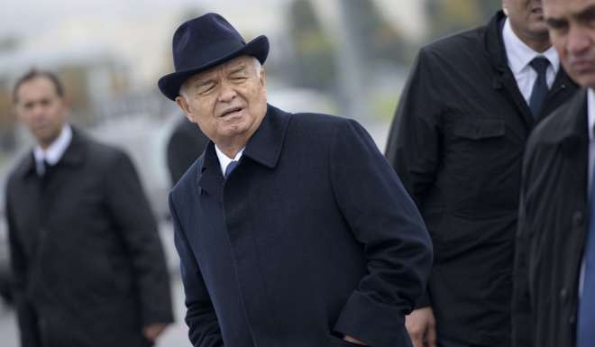 Uzbek President Islam Karimov suffered a brain haemorrhage at the weekend. Photo: AP