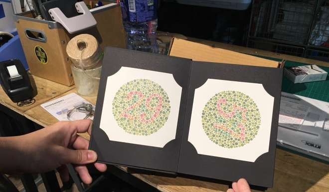 Chang’s book of Ishihara colour blindness tests.