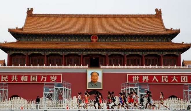The portrait of Mao Zedong has been at Tiananmen since October 1, 1967. File Photo