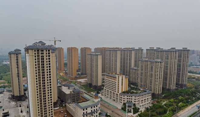 A commercial property for sale in Shijiazhuang, capital of north China's Hebei Province. China's property sector saw growth accelerate in August, with more cities reporting month-on-month rises in new home prices, an official survey showed. Photo: Xinhua
