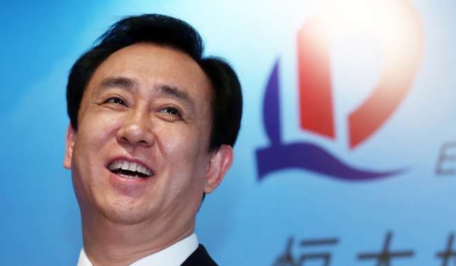 Evergrande Group chairman Xu Jiayin was leading the online vote as of Monday evening. Photo: Nora Tam