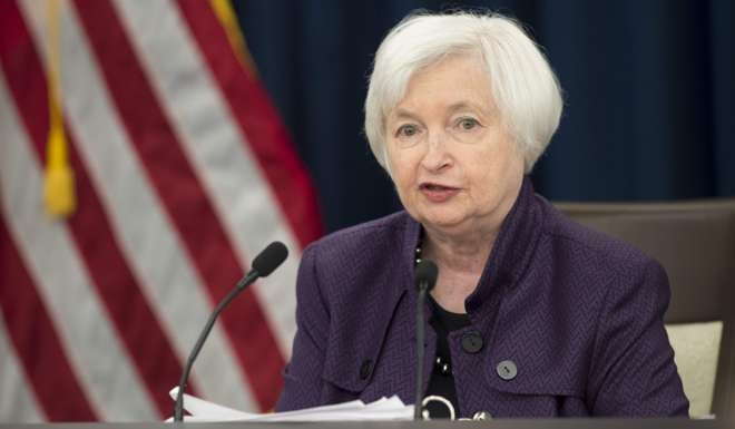 Federal Reserve chair Janet Yellen speaks to the media on September 21 after the US central bank kept its benchmark interest rate unchanged for the sixth straight meeting. Photo: AFP