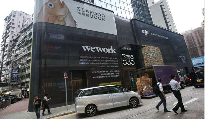 Tower 535 in Causeway Bay, where WeWork has leased three floors of space. Photo: Sam Tsang