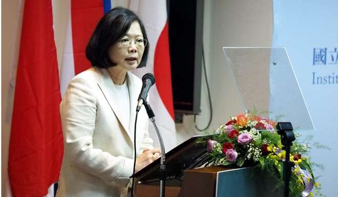 Taiwanese President Tsai Ing-wen speaks at a seminar in Taipei this month. Four months into her presidency, Tsai now has a clear view of the challenges of managing relations with China. Photo: EPA