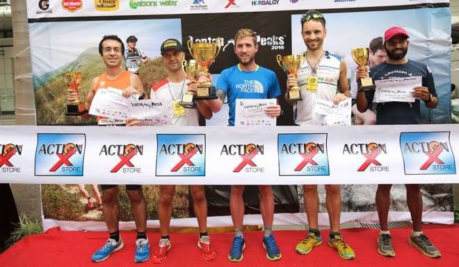 The top five from the men’s event at the Lantau 2 Peaks.