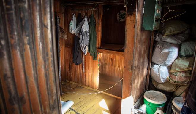 The crew’s living quarters on-board.