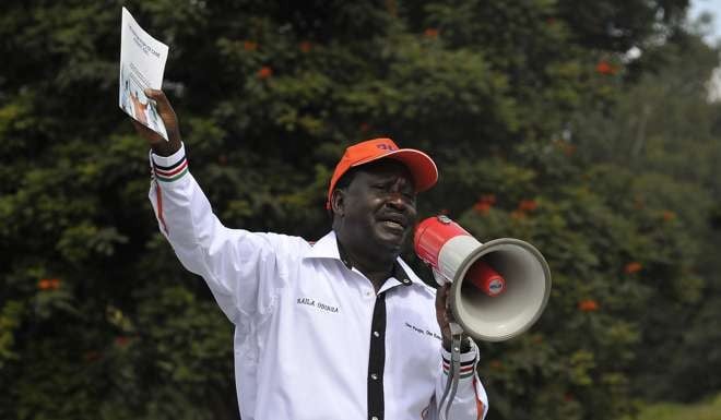 Kenya’s opposition leader Raila Odinga. Photo: AFP