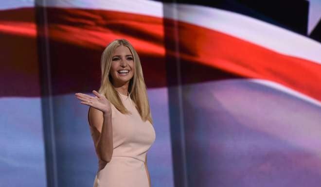 Ivanka Trump takes the stage on the last day of the Republican National Convention in July. Photo: Xinhua