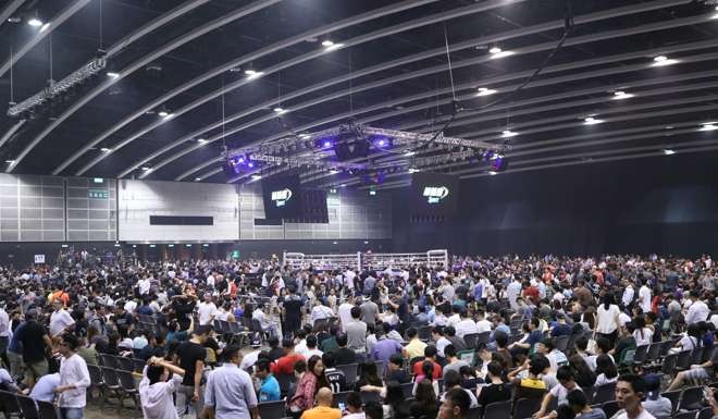A capacity crowd of 5,000 were on hand to watch the fights. Photo: Edward Wong