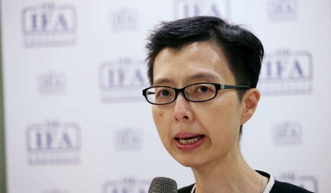 Sally Wong, chief executive of Hong Kong Investment Funds Association on September 15, 2016. Photo: Dickson Lee