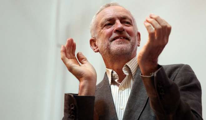 Jeremy Corbyn, leader of the opposition Labour Party in Britain, would probably have reason to applaud the prime minister’s speech at the Conservative Party conference. Photo: Reuters