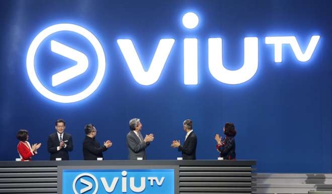 Financial Secretary John Tsang Chun-wah (centre) attended ViuTV’s launch in April. Photo: Dickson Lee