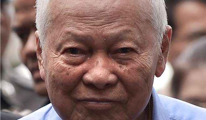 Thai Privy Council chairman General Prem Tinsulanonda has been appointed “acting regent”. Photo: EPA