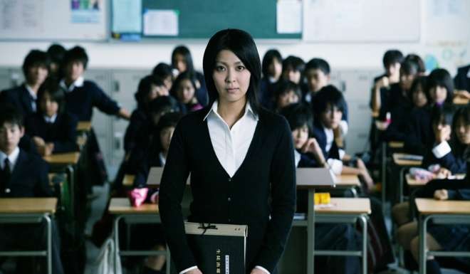 A scene from Confessions, the film adaptation that established novelist Kanae Minato as a major force in the cinema world.
