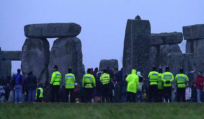 Members of the public are allowed into the area to mark summer and winter solstices and the spring and autumn equi­noxes. Picture: AP