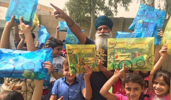 Sikh charity Khalsa Aid helps children of the Yezidi community in Iraq, which has been severely persecuted by Islamic State. Photo: SCMP Pictures