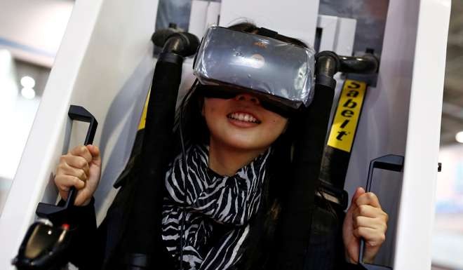 Virtual reality simulations allow shoppers to walk through potential home buys from another country. Photo: Reuters