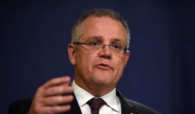 Scott Morrison , Australian treasurer. Photo: AFP
