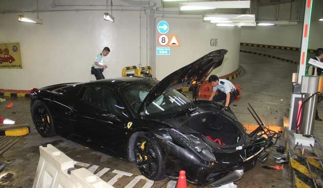 The crash in June last year killed a security guard working at a Kowloon Station car park. Photo: SCMP Pictures