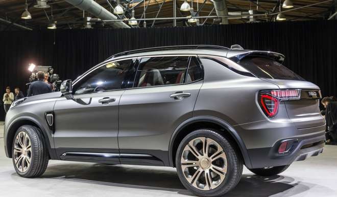 The Lynk & Co. 01 hybrid sport utility vehicle, manufactured by Geely Automobile Holdings. Photo: Bloomberg