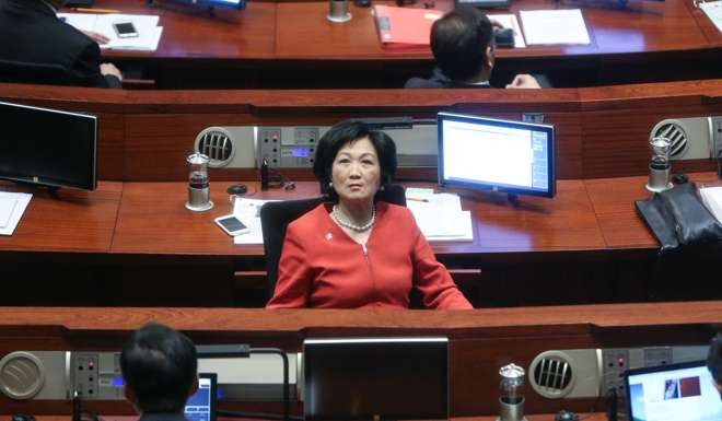 Regina Ip confirmed speculation she was interested in Hong Kong’s top job. Photo: Dickson Lee