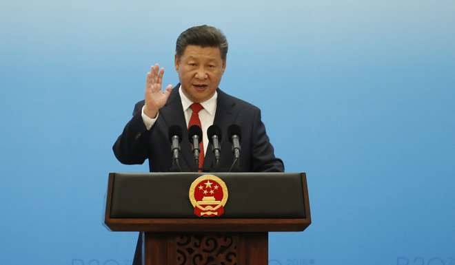 The plenum formally endorsed President Xi Jinping (習近平) as “core of the party centre”. Photo: AFP