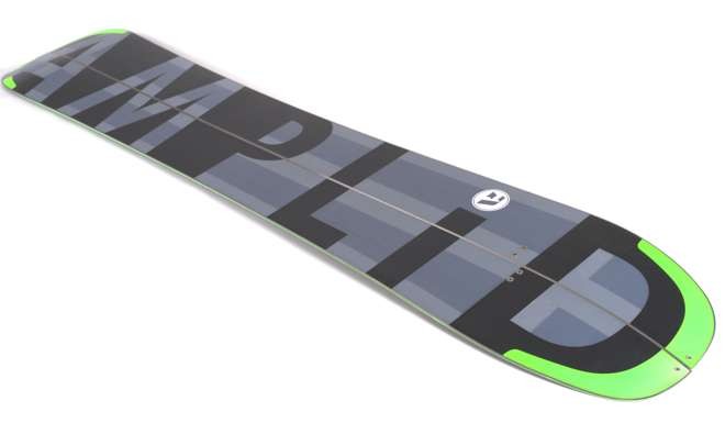 Weighing just 2.3kg, the Amplid LAB Carbon Split is the lightest snowboard on earth.