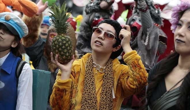 Pikotaro has his share of fans who like to dress like him. Photo: EPA