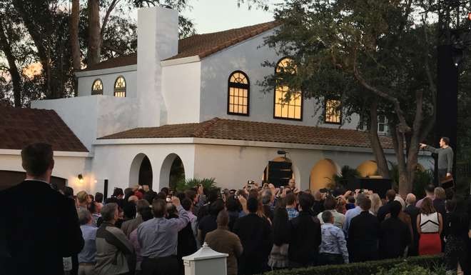The tiles on this house are Tesla's solar roof tiles. Photo: Reuters