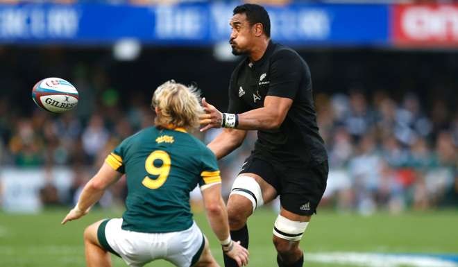 All Black flanker Jerome Kaino is playing in the second row against Ireland due to injuries to regulars Sam Whitelock and Brodie Retallick. Photo: AFP