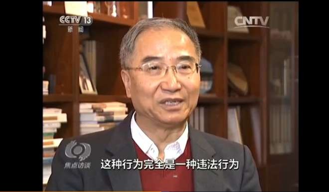 Basic Law Committee member Gao Reping was interviewed on the report. Photo: SCMP Pictures