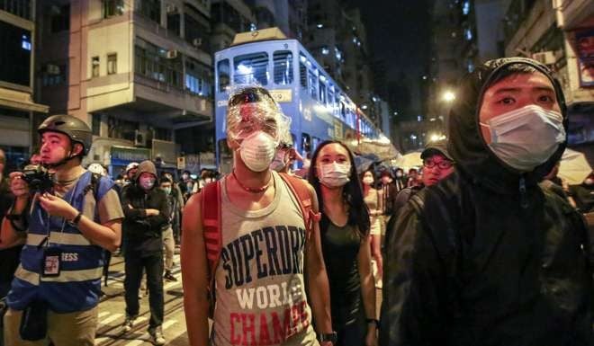 The clashes came after the planned demonstration in Central had ended. Edward Wong