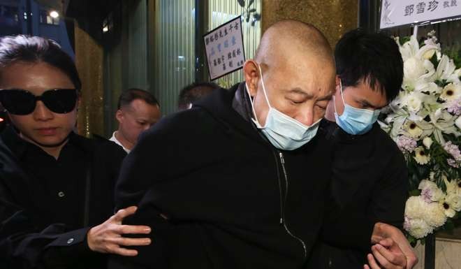Joseph Lau attends Cheng Yu-tung’s funeral at Hong Kong Funeral Home in North Point. Photo: Edmond So