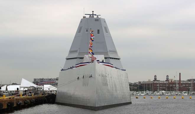 The US Navy's new guided missile destroyer USS Zumwalt. Photo: AFP