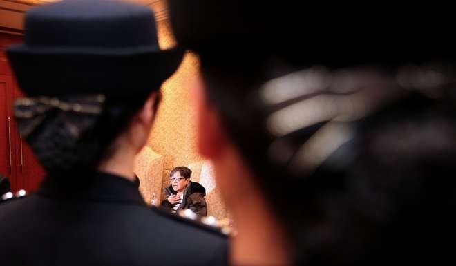 Yang Xiuzhu, pictured at Beijing Capital International Airport. Photo: Xinhua