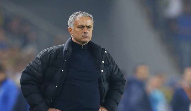 A frustrated Jose Mourinho. Photo: Reuters