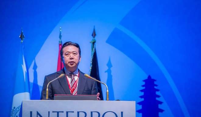Meng Hongwei, the first Chinese president of Interpol. Photo: EPA