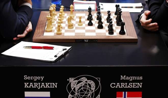 The world chess championship in New York. Photo: AFP