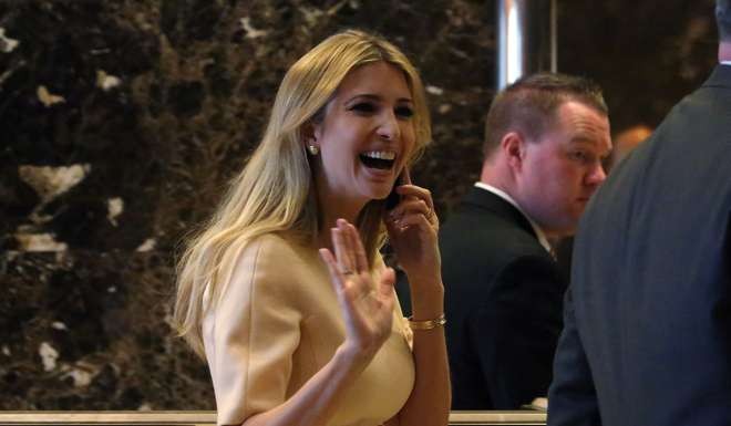 Donald Trump’s daughter Ivanka arrives at Trump Tower in New York. Photo: Reuters