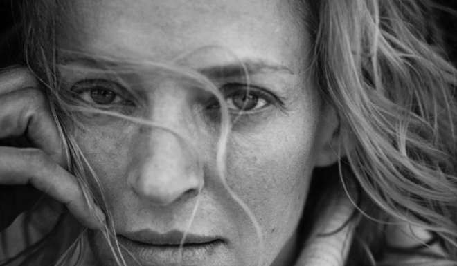 US actress Uma Thurman posing for the Pirelli calendar. Photographer Peter Lindbergh focused mostly on the faces of his subjects. Photo: EPA