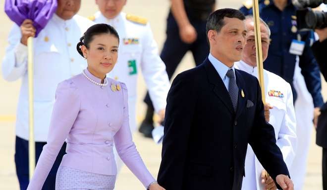 Thailand's future king, Crown Prince Maha Vajiralongkorn with Royal Consort Princess Srirasmi in 2006. File photo: Reuters