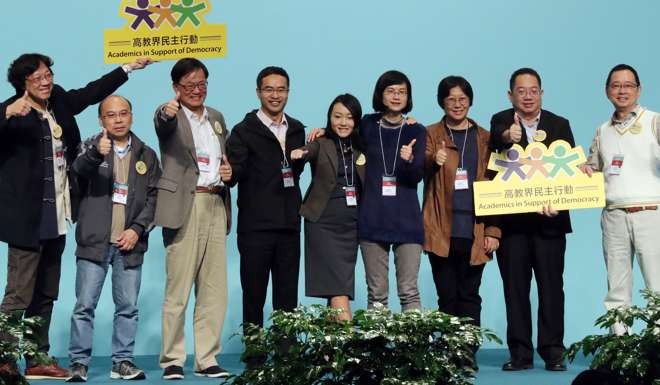 Academics in Support of Democracy took all 30 seats in the higher education subsector. Photo: Edward Wong