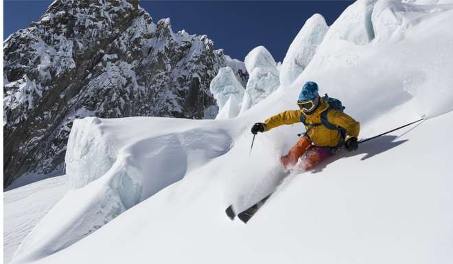 Chamonix in France is a favourite destination among freeriders. Photo: P. Lindqvist