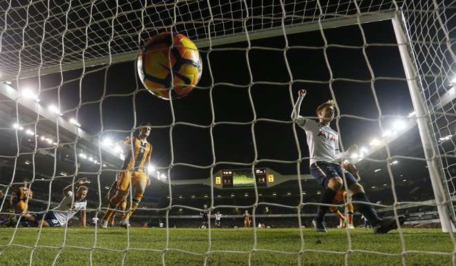 Christian Eriksen celebrates scoring their second goal Action Images via Reuters / Matthew Childs