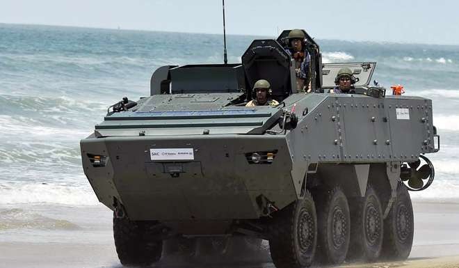Singapore’s “Terrex” infantry carrier vehicle. Photo: SCMP Pictures