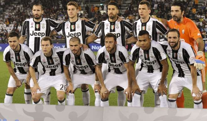 Juventus prior to the Italian Super Cup. Photo: AP