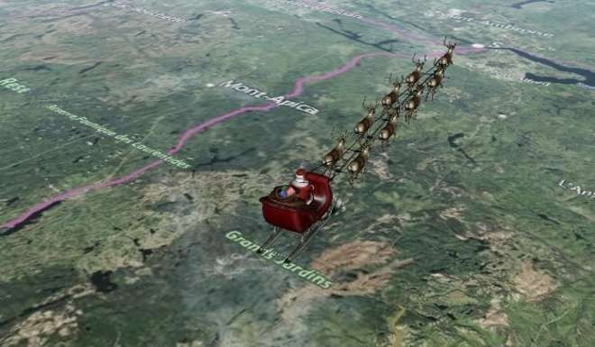 Norad’s Santa tracking tradition dates back to 1955, when a Colorado newspaper advertisement printed a phone number to connect children with the cheerful Christmas icon that mistakenly directed them to Norad’s hotline. Photo: www.noradsanta.org